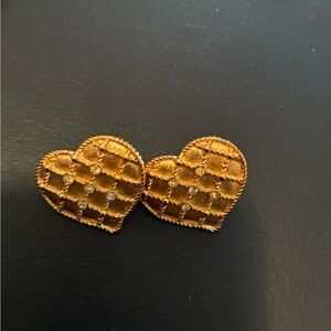Gold Heart Earrings